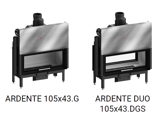 Hitze ARDENTE -takkasydänmallit | Hitze ARDENTE fireplace insert models