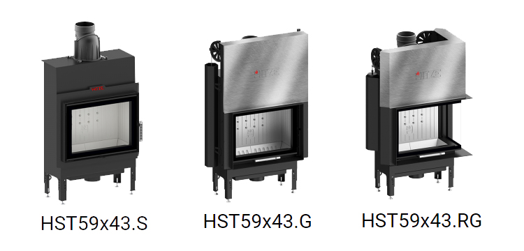 Hitze-HST59x43-takkasydanmallit-fireplace-insert-models - Unelmauunit Hitze HST -takkasydänmallit | Hitze HST fireplace insert models