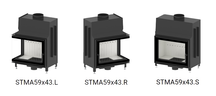 Hitze STMA -takkasydänmallit | Hitze STMA fireplace insert models