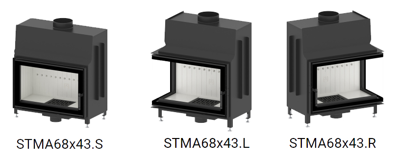 Hitze STMA -takkasydänmallit | Hitze STMA fireplace insert models