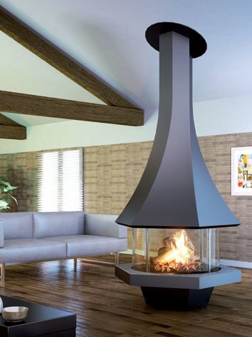 JC Bordelet Eolia 907 design-takka | JC Bordelet Eolia 907 design fireplace