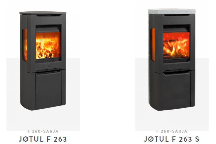Jøtul F 260 -sarjan kamiinamallit | Jøtul F 260 series stove models