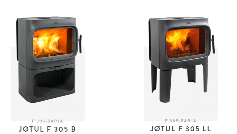 Jøtul F 305 -sarjan kamiinamallit | Jøtul F 305 series stove models