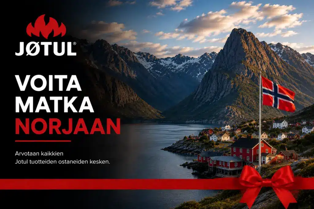 Tilaa kestävä Jotul-tulisija ja osallistu 500 € arvoisen Norjan hotellilahjakortin arvontaan!