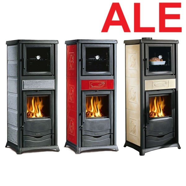 La Nordica Rossella Plus Forno kamiina keittolevyllä ja uunilla | La Nordica Rossella Plus Forno stove with cooking top and oven