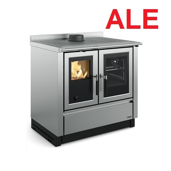 La Nordica Venezia puuhella RST ruostumaton teräs | La Nordica Venezia woodburning cooker stainless steel