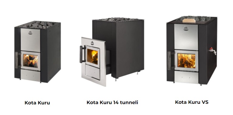 Narvi Kota Kuru -kiuasmallit | Narvi Kota Kuru sauna heater models