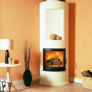 Nordpeis Boston korkea kulmatakka kiertoilmatakka | Nordpeis Boston Corner High fireplace