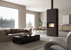 Nordpeis Wave T 3+5 kiertoilmatakka | Nordpeis Wave T 3+5 air convection fireplace