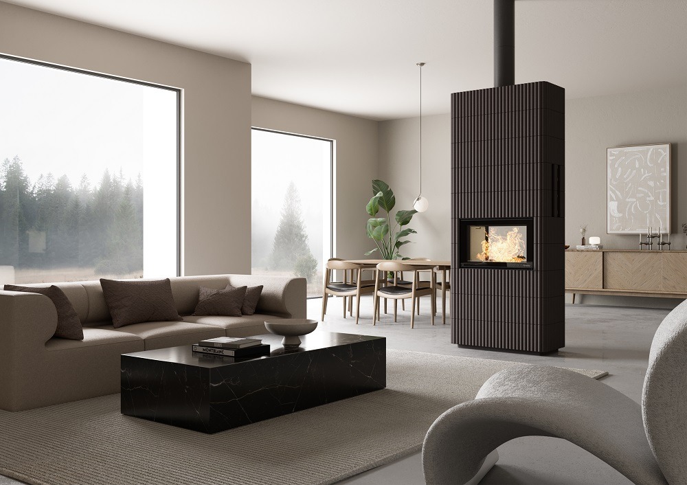 Nordpeis Wave T 3+5 kiertoilmatakka | Nordpeis Wave T 3+5 air convection fireplace