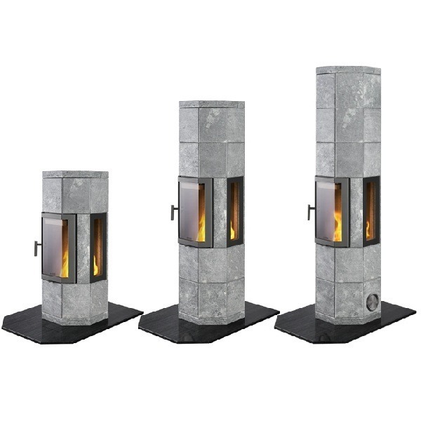 Norsk Kleber Octo vuolukivitakka | Norsk Kleber Octo soapstone fireplace