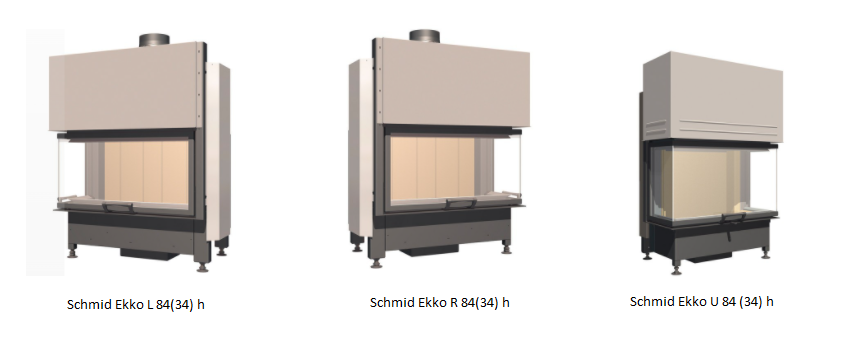 Schmid Ekko 84 -takkasydänmallit | Schmid Ekko 84 fireplace insert models