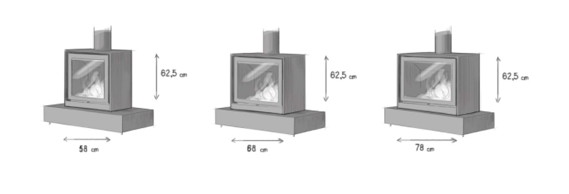 Stûv 16 Cube -tulipesän mallit| Stûv 16 Cube fireplace models