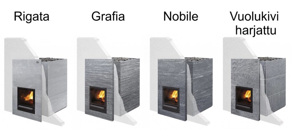 Tulikivi Kinos puukiuasmallit | Tulikivi Kinos woodburninig sauna heater models