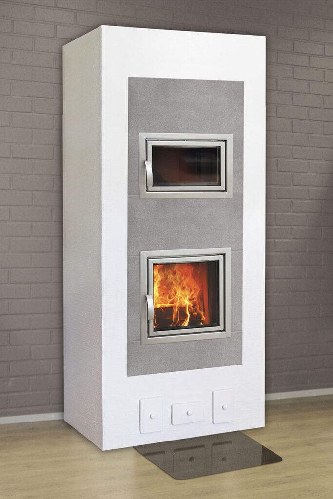 Warma-Uunit Fiona 85 varaava takka leivinuunilla | Warma-Uunit Fiona 85 heat-storing fireplace with oven