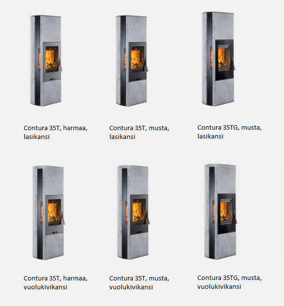contura-35T-takka-kiertoilmatakka-mallit - Unelmauunit Contura 35T korkea kiertoilmatakkamallit | Contura 35T high stove models