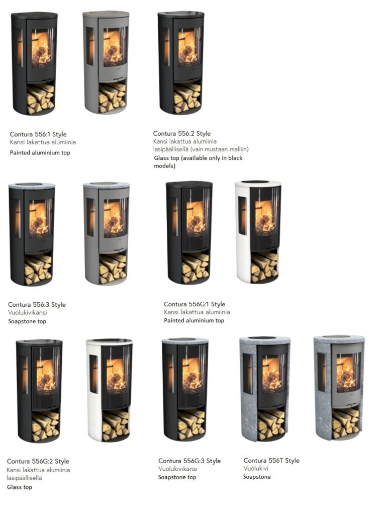 Contura 556 Style -takkamallit | Contura 556 Style stove models