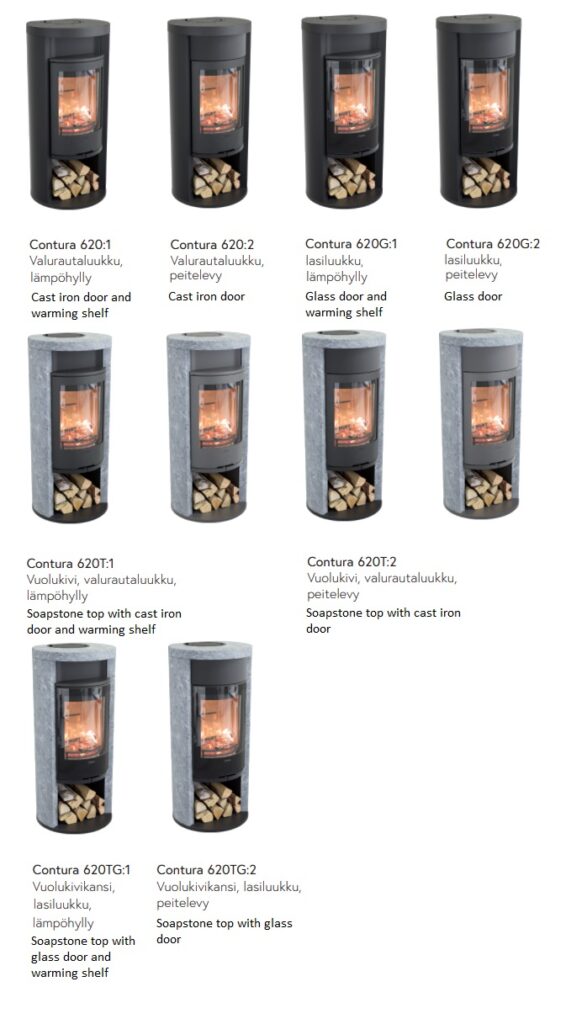Contura 620 Style -takkamallit | Contura 620 Style stove models