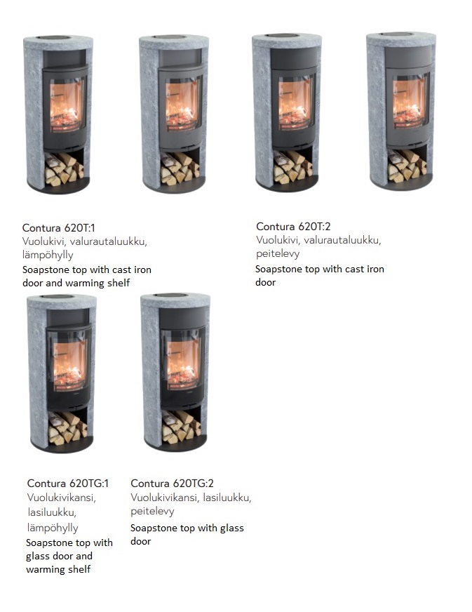 Contura 620T Style -takkamallit | Contura 620T Style stove models