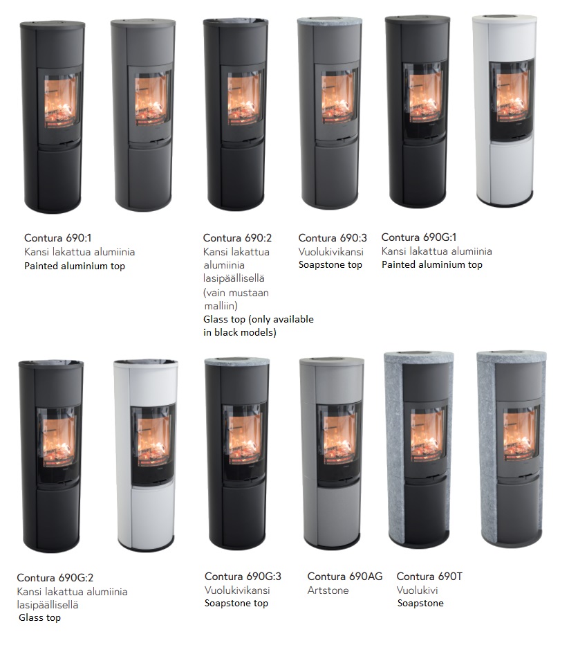 Contura 690 Style -takkamallit | Contura 690 Style stove models