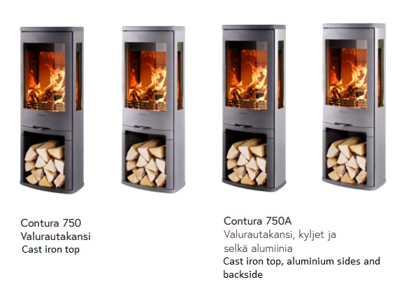 Contura 750 -takkamallit | Contura 750 stove models