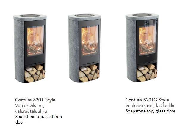 Contura 820 Style -takkamallit | Contura 820 Style stove models