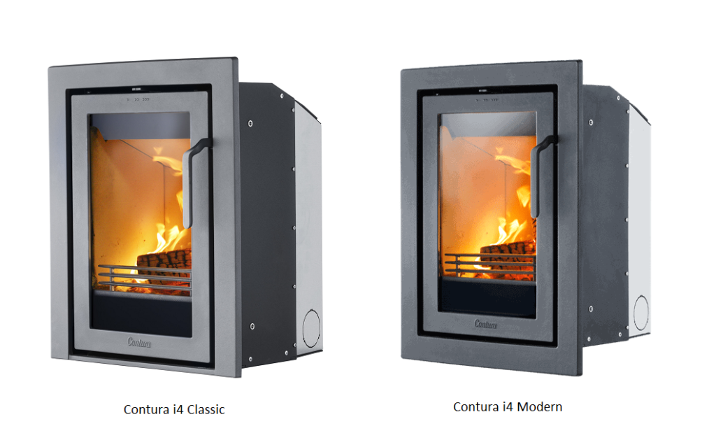 Contura i4 -takkasydänmallit | Contura i4 fireplace insert models