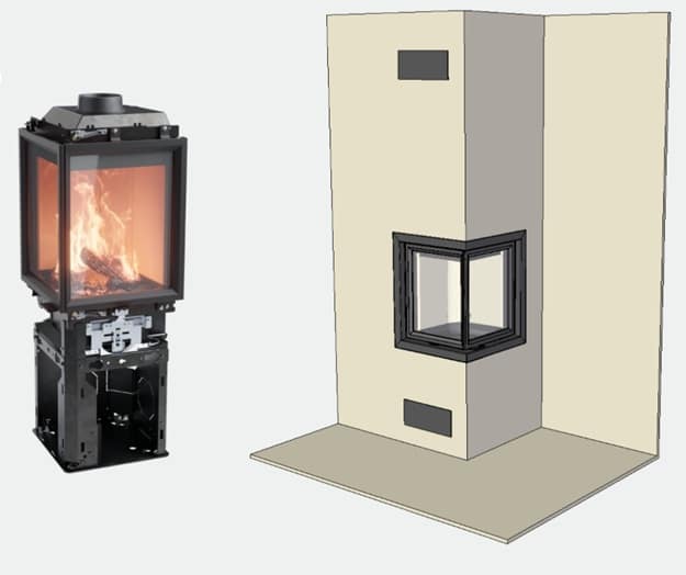 Contura i400 kiertoilmatakkasydän | Contura i400 fireplace insert