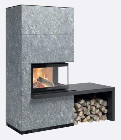 Contura i41T -kiertoilmatakka, vuolukivitakka | Contura i41T soapstone fireplace