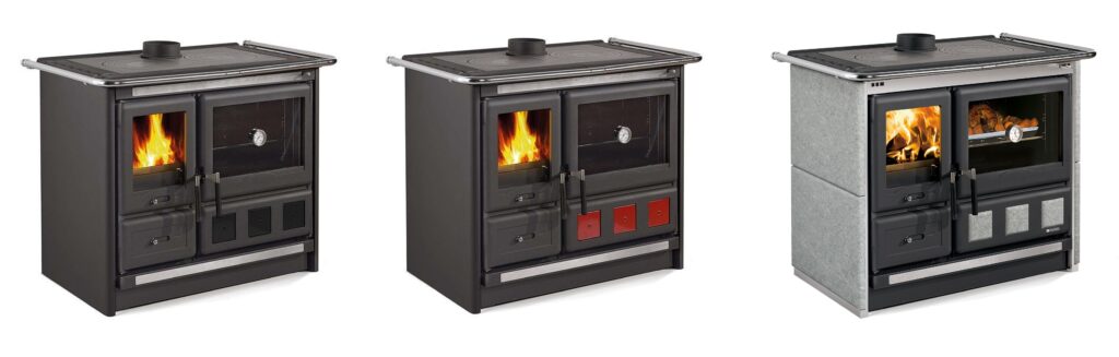 La Nordica Rosa XXL -puuhellamallit | La Nordica Rosa XXL woodburning cooker models