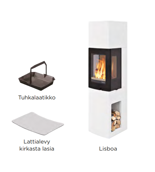 Nordpeis Lisboa -kiertoilmatakkamallit | Nordpeis Lisboa stove models