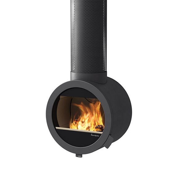 Nordpeis Me Ceiling kamiina ilman sivulaseja | Nordpeis Me Ceiling stove without side glass